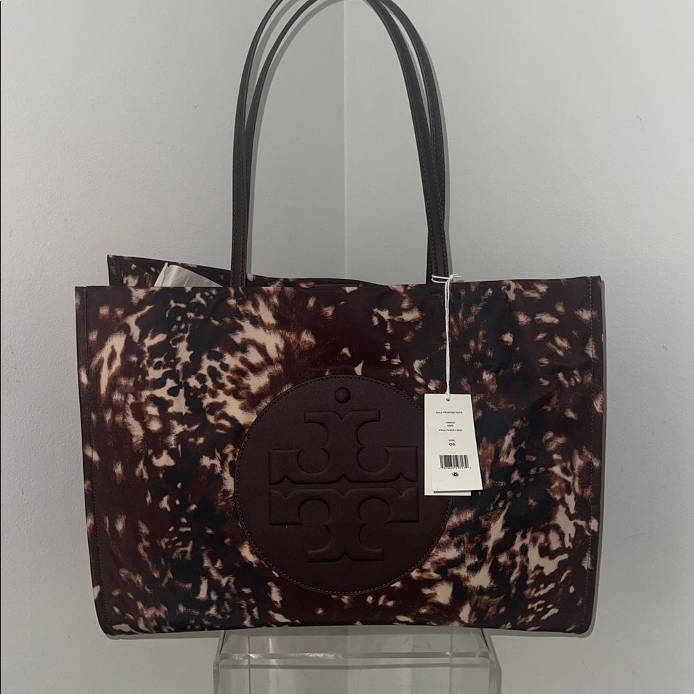 Tory Burch Tortoiseshell/Leopard Pattern Tote Bag… - image 1